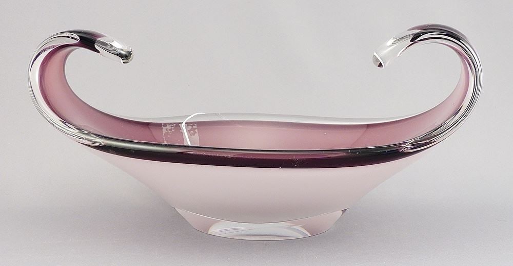 Flygsfors "Coquille" Bowl, P.Kedelv, 10 1/4"L.: Flygsfors "Coquille" Bowl, P.Kedelv, 10 1/4"L.