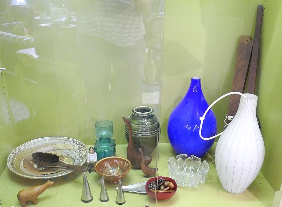 Collection of Mid Century Danish & Other Sundries (teak bracket damaged).: Collection of Mid Century Danish & Other Sundries (teak bracket damaged).