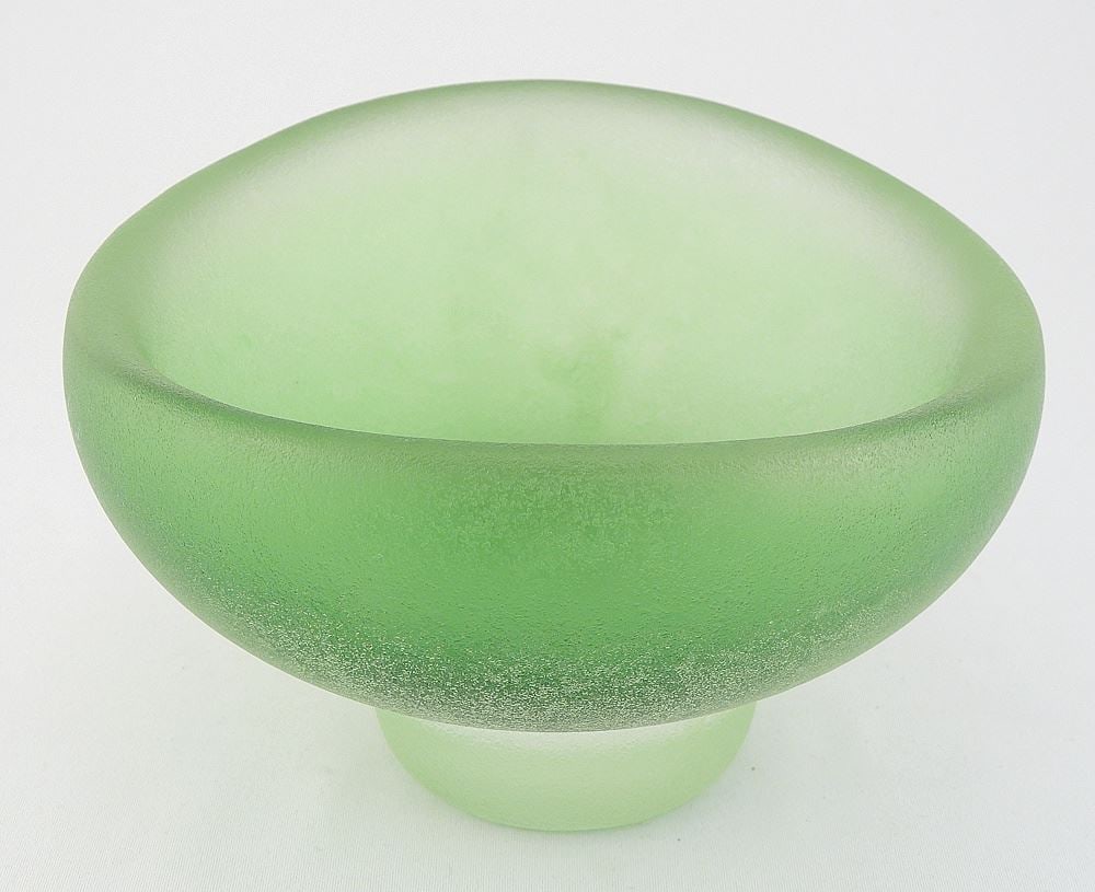 Seguso Vetri D'Arte "Corroso" Bowl: Flavio Poli, 4 1/2 x 7 3/4 x 7 1/2". - 2