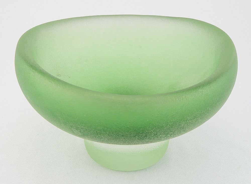 Seguso Vetri D'Arte "Corroso" Bowl: Flavio Poli, 4 1/2 x 7 3/4 x 7 1/2". - 3