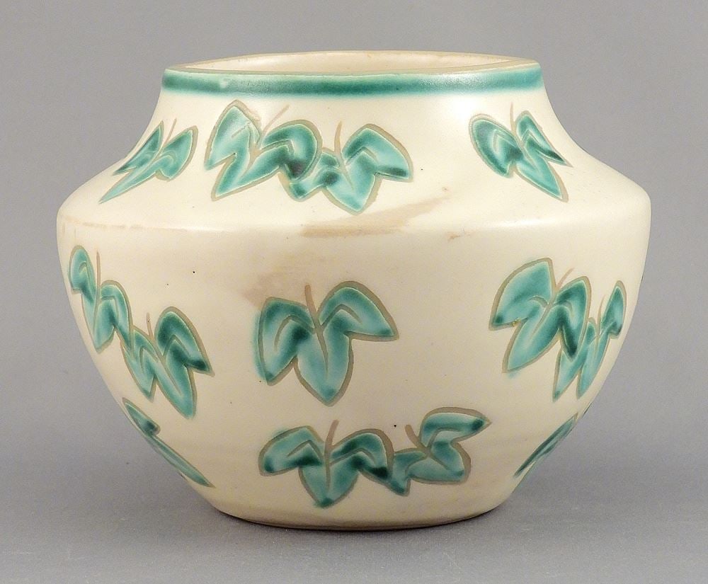 Danish Pottery Vase, Faintly Marked, 4 1/8"h. (1 of 4)