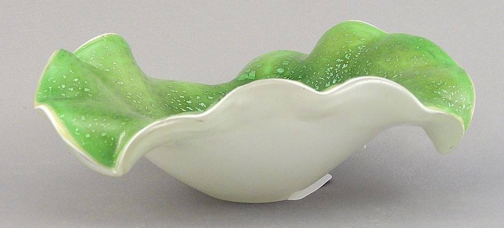 Murano Glass Bowl, Possibly Fratelli Toso or Avem, 6"L.: Murano Glass Bowl, Possibly Fratelli Toso or Avem, 6"L.