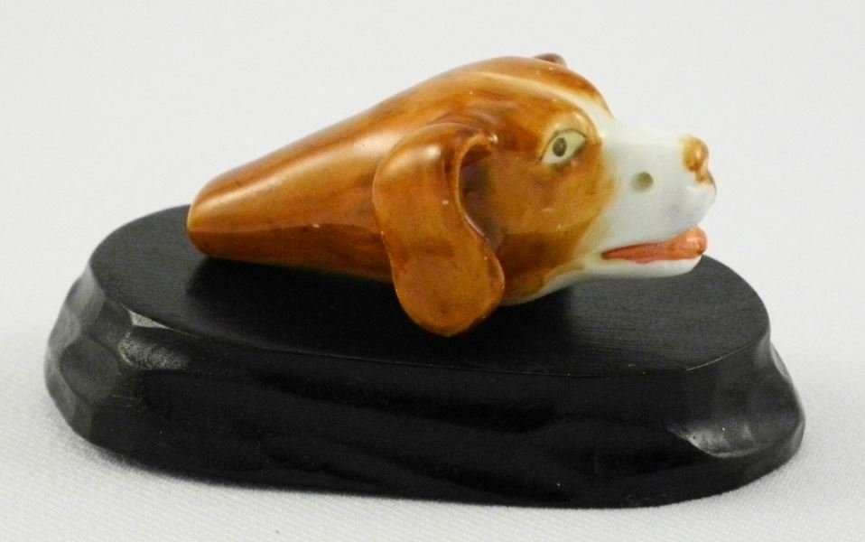 Royal Worcester Porcelain Dog Whistle in the form of a (1 of 4)