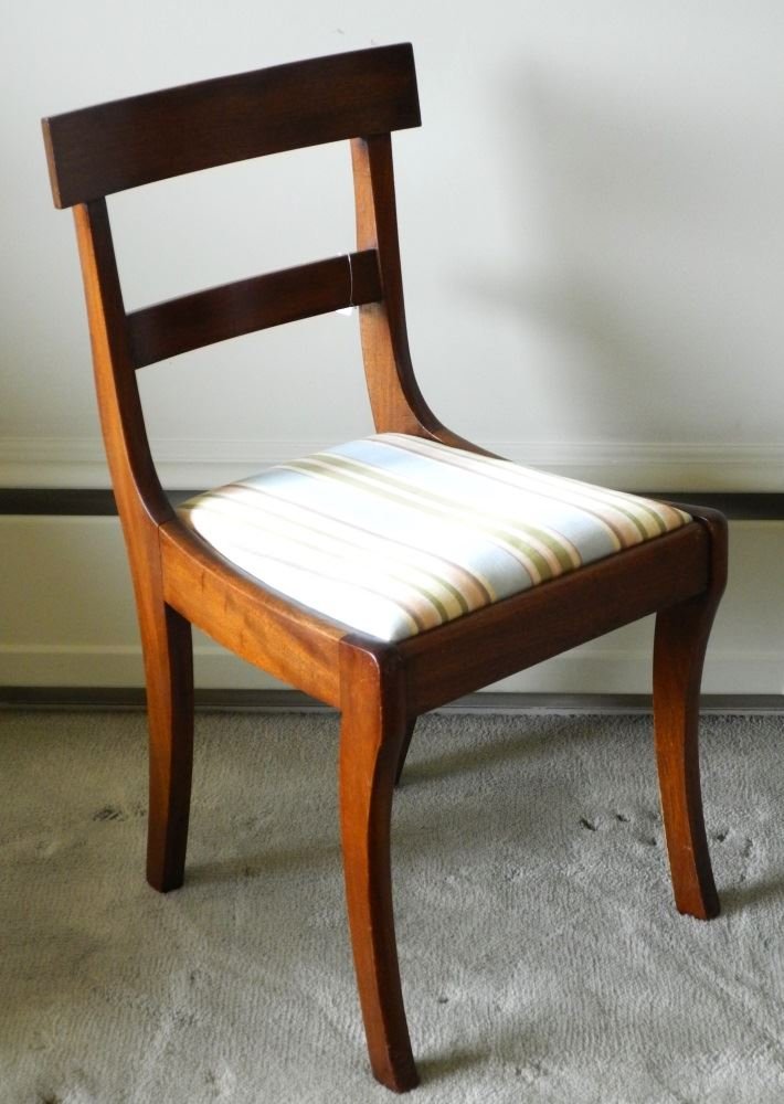 Sabre leg Mahogany Side Chair.: Sabre leg Mahogany Side Chair.