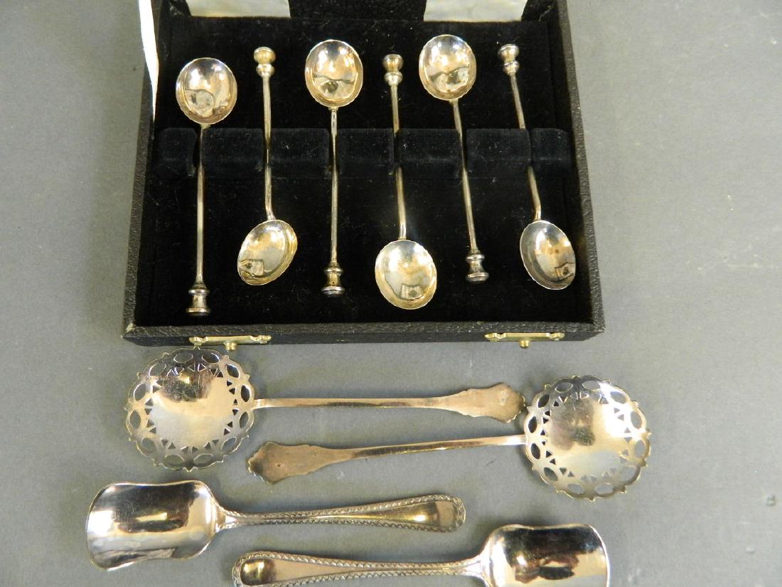 A cased set of six Hallmarked silver seal end coffee (1 of 2)