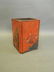 A Chinese red lacquered wood brush pot with incised and