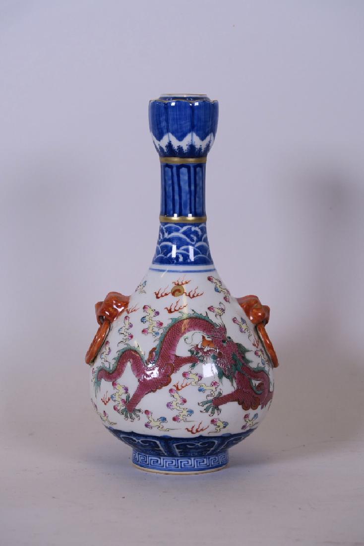 A Chinese blue and white porcelain garlic head shaped (1 of 4)