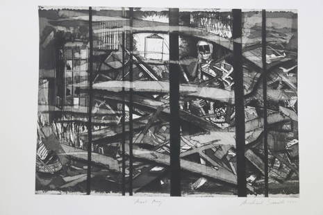 Michael Sandle R.A. (1936-), 'Mad Meg', aquatint,: Michael Sandle R.A. (1936-), 'Mad Meg', aquatint, artist's proof, signed and dated 1986, 26" x 35"