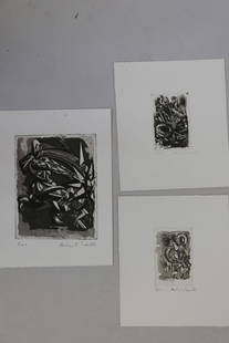 Michael Sandle R.A. (1936-), three aquatints, signed: Michael Sandle R.A. (1936-), three aquatints, signed artist's proofs (BAT), printed 1986, largest 12" x 9"