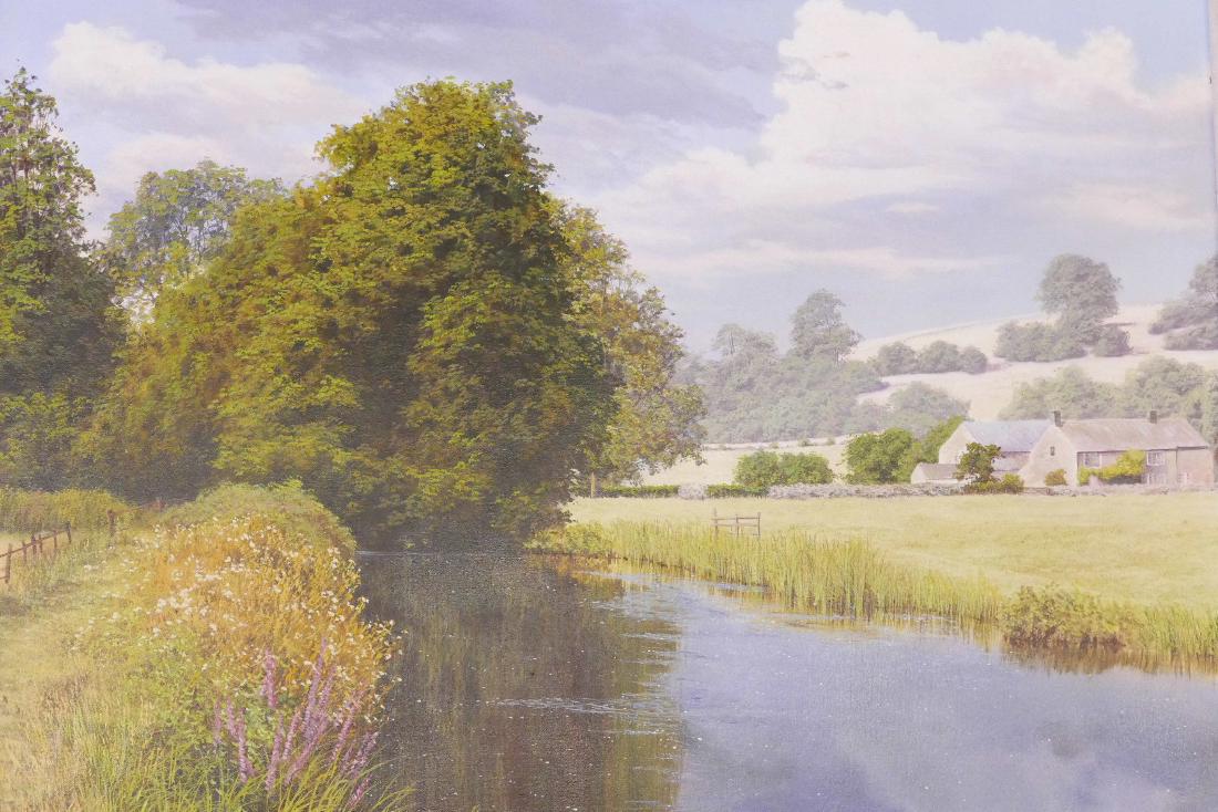 Michael James Smith, River Wye near Rowsley,: Michael James Smith, River Wye near Rowsley, Derbyshire, oil on canvas, signed, 30" x 20"