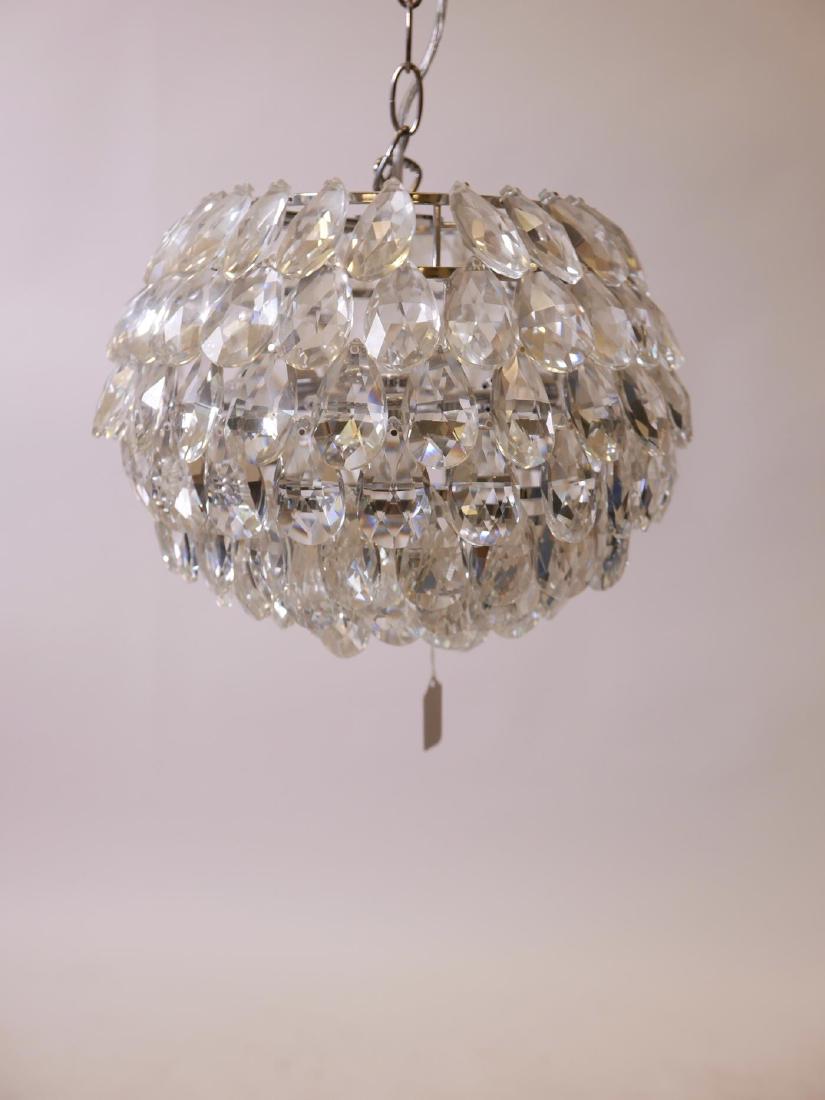 A John Lewis 'Alexa' crystal glass ceiling lamp, 13": A John Lewis 'Alexa' crystal glass ceiling lamp, 13" diameter