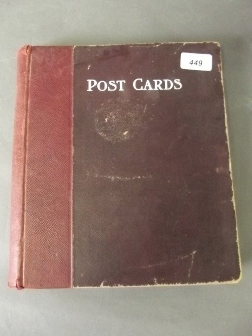 A good postcard album containing 'Titanic', Art: A good postcard album containing 'Titanic', Art Nouveau, steam traction engines and early buses, Lenin, early submarine etc