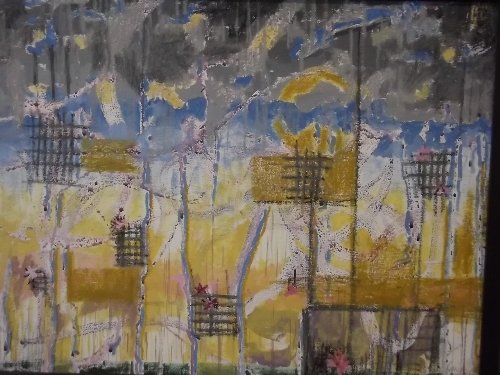 Garina Arora, 'Monsoon', mixed media, signed, 18'' x 23