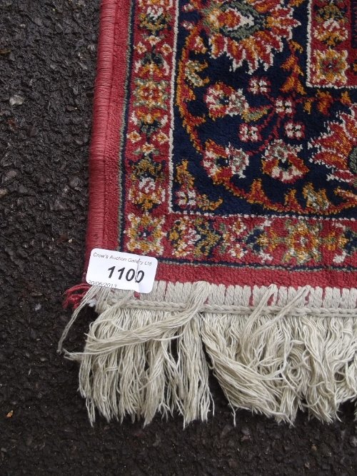 A C20th Persian silk runner with floral decoration, 111 - 3
