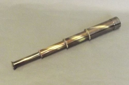 A small brass telescope marked 'W. Ottway & Co. Ltd., E: A small brass telescope marked 'W. Ottway & Co. Ltd., Ealing, London, 1915', 15½'' long extended