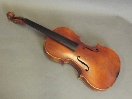 A violin labelled 'Laberte-Humbert Frères, No.343,: A violin labelled 'Laberte-Humbert Frères, No.343, 1932, Mirecourt', 22¼'' long