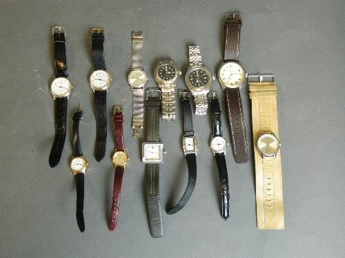 A collection of 12 gentleman's wristwatches: A collection of 12 gentleman's wristwatches