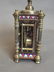 A cloisonné and brass double carriage clock and - 2