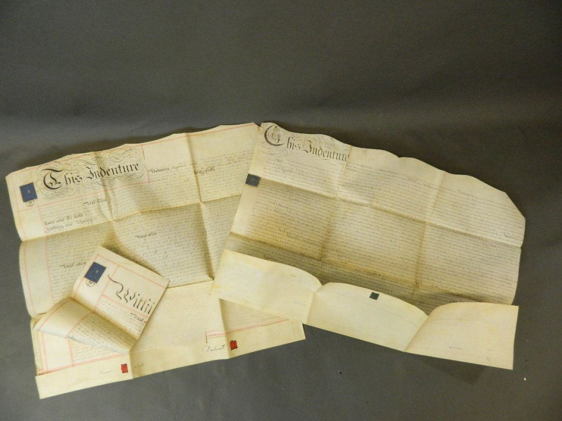 An C18th indenture between Benjamin Smith of 'Lambs: An C18th indenture between Benjamin Smith of 'Lambs Buildings, Blackheath, Baker', and Mary Lambs of the same address, and the Right and Honorable William Earl of Dartmouth, dated 1837, and another in