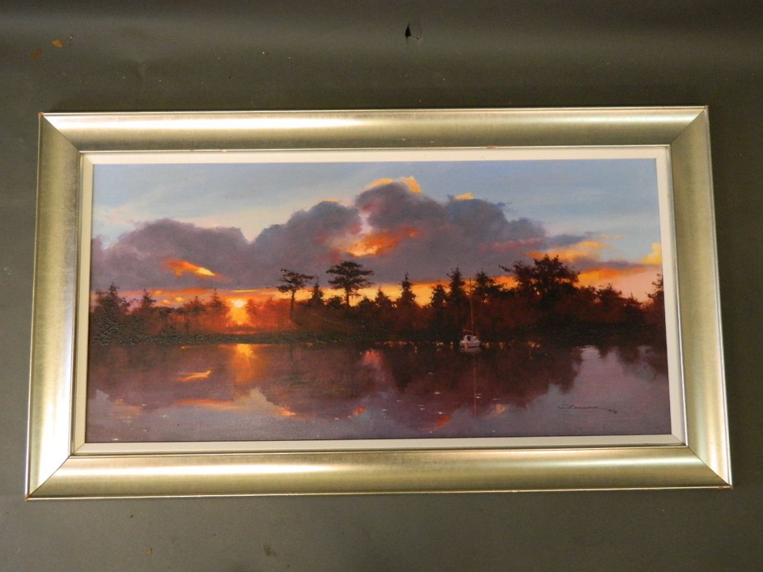 Peter Wileman, 'Twilight Vision', Limited Edition print: Peter Wileman, 'Twilight Vision', Limited Edition print on canvas 40/195, with hand embellishments, signed with certificate verso, 20'' x 40''