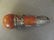 A Middle Eastern gourd flask with white metal and