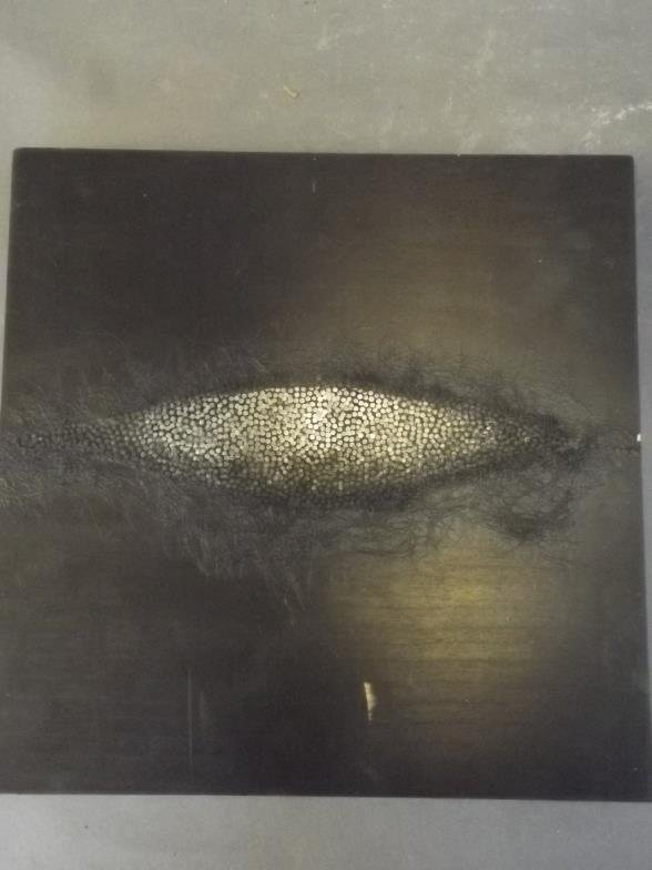 Attributed to HyunJu Park, untitled mixed media (1 of 3)