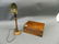 A C19th brass bound mahogany writing slope, together