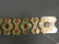 A Turkmen white metal and gilt washed belt set with - 3