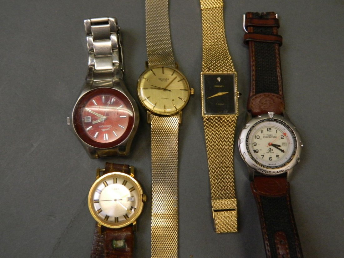 Five gentleman's wristwatches: Five gentleman's wristwatches