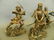Four cold cast figures of Japanese samurai, largest 10" - 2