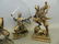 Four cold cast figures of Japanese samurai, largest 10" - 3