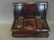 A Regency bombé shaped rosewood twin compartment tea - 3