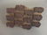 An antique carved wood printing block, 7" x 4½"