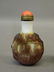 A Peking glass snuff bottle with overlaid carved - 5