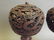 A pair of Chinese coppered metal pierced ball censers - 2