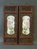 A pair of Chinese porcelain panels with painted enamel