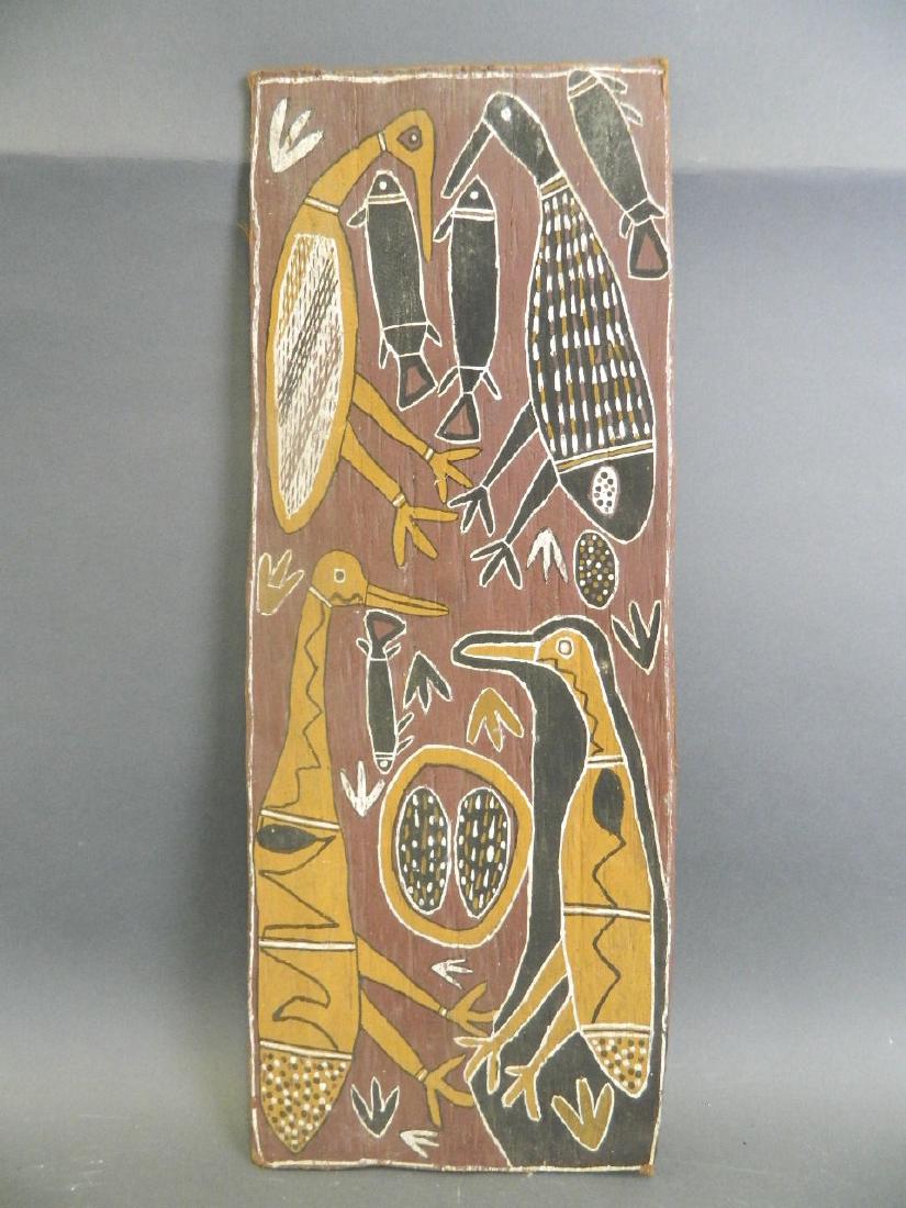 An Australian Aboriginal art, 'Charlie Marabinyin', (1 of 2)