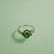 18K WHITE GOLD NATURAL EMERALD RING