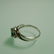 18K WHITE GOLD NATURAL EMERALD RING - 2