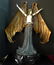 BRONZE & IVORY FIGURE BATWOMAN