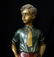 BRONZE BOY WITH BOOK FIGURE - 2