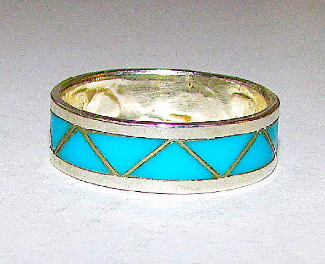 Native American Zuni Old Pawn Sterling Silver Sleeping (1 of 1)