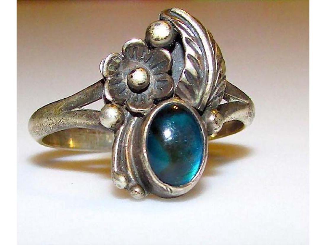 Navajo Old Pawn Native American Sterling Silver Paua (1 of 5)