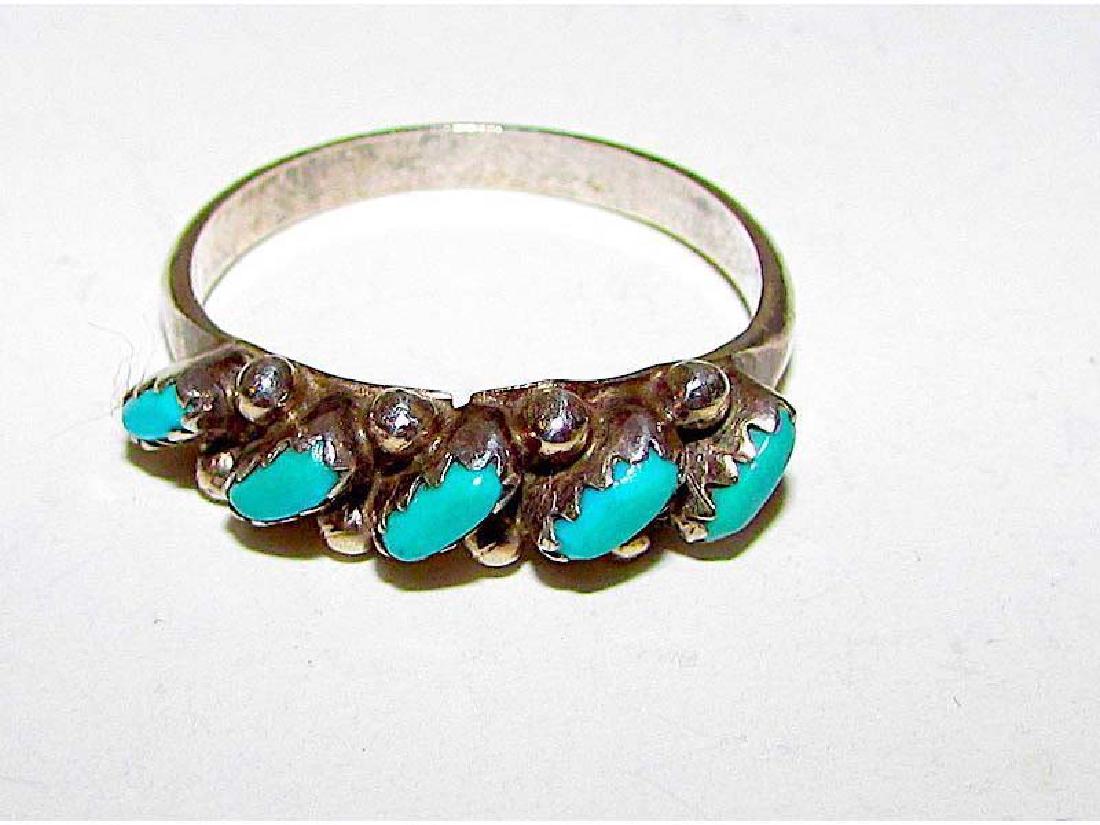 Native American Old Pawn Zuni Sterling Silver Sleeping (1 of 6)