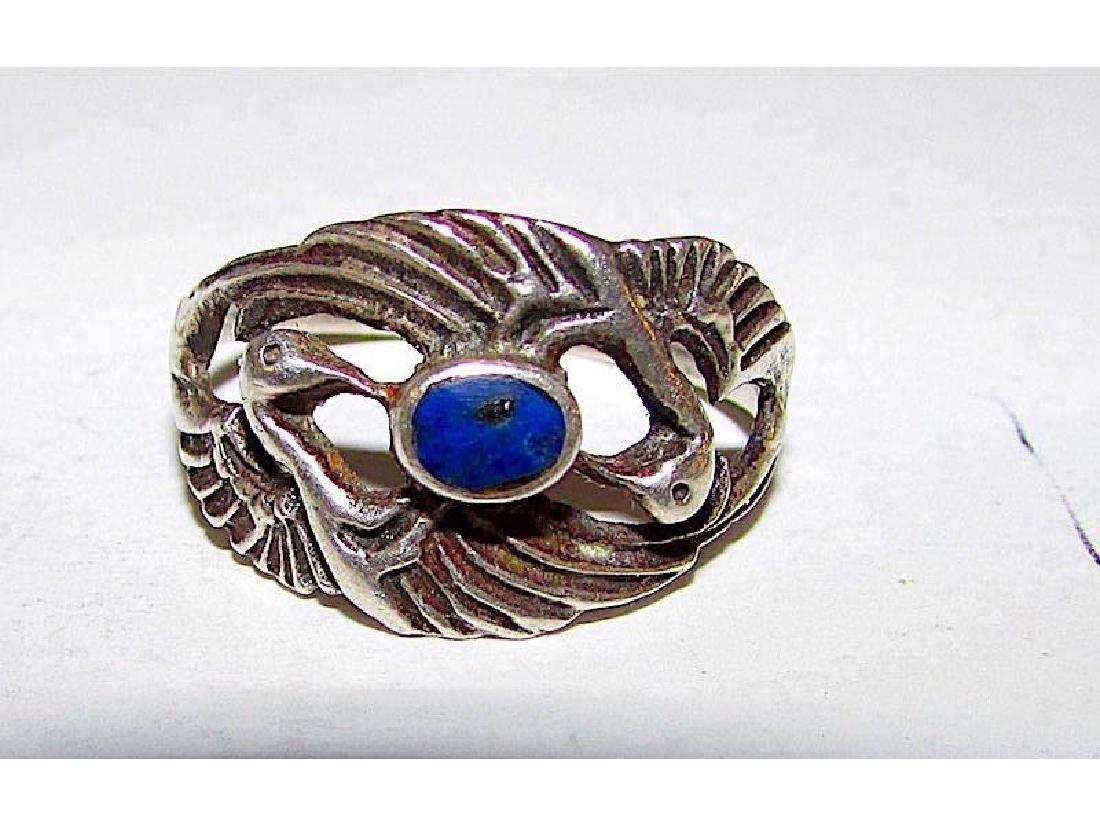 Vintage Art Nouveau Sterling Silver Lapis Lazuli (1 of 5)