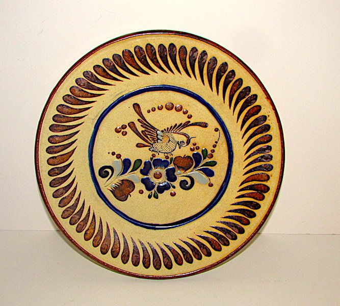 Mexican Tonala Pottery Decorative Plate (1 of 1)