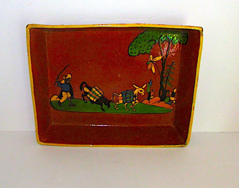 Vintage Mexican Tlaquepaque Pottery Serving Platter (1 of 2)