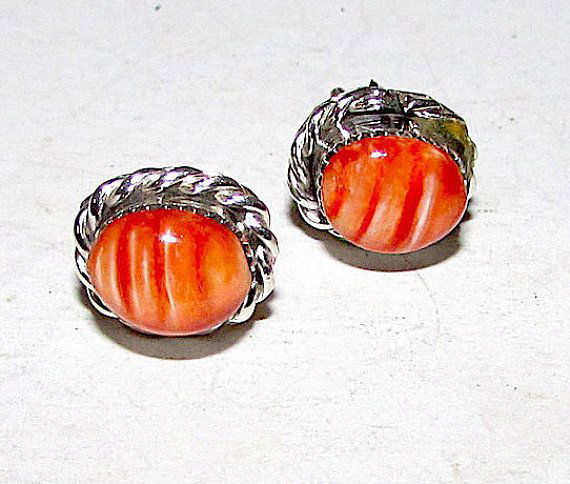 Native American Navajo Sterling Silver Orange Spiny (1 of 1)