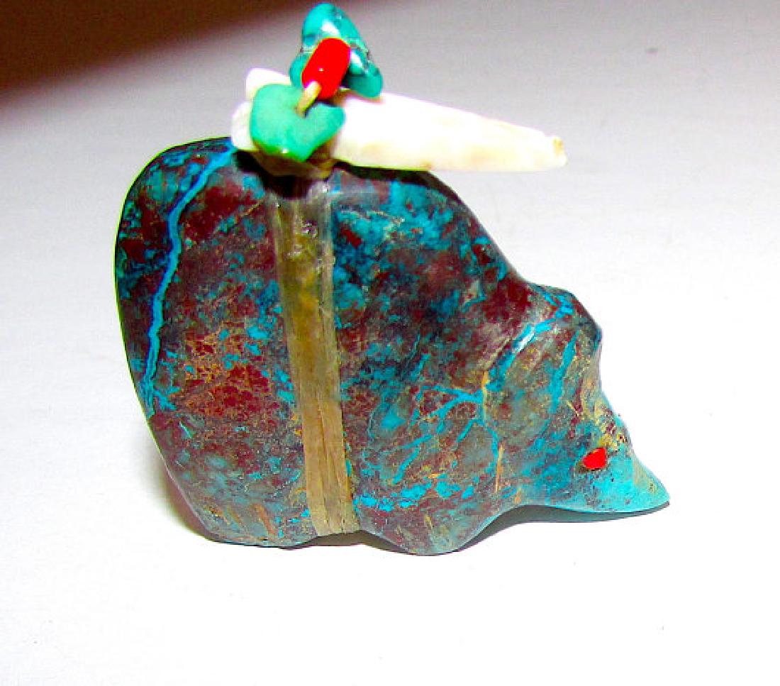 Vintage Zuni Turquoise Bear Fetish (1 of 2)