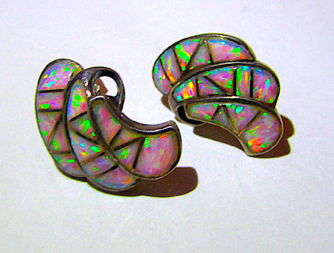 Native American Navajo Sterling Silver Fire Opal (1 of 1)